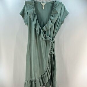 Matilda Jane Ruffled Wrap Around Cotton Dress, M
